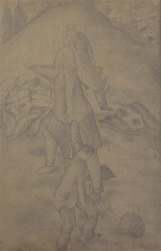 § Sir Stanley Spencer (1891-1959) Sandford, circa 1942 15.5 x 10.5in.